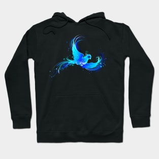 Blue Flame Bird Hoodie